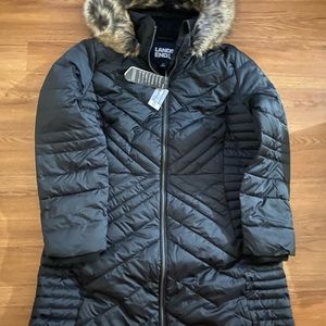 Insulated Plush coat with detachable hood